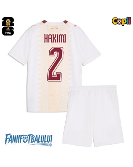 Maroc Achraf Hakimi #2 Echipament de Fotbal Replică Mondial 2026 Copii Deplasare (+ Șorturi)